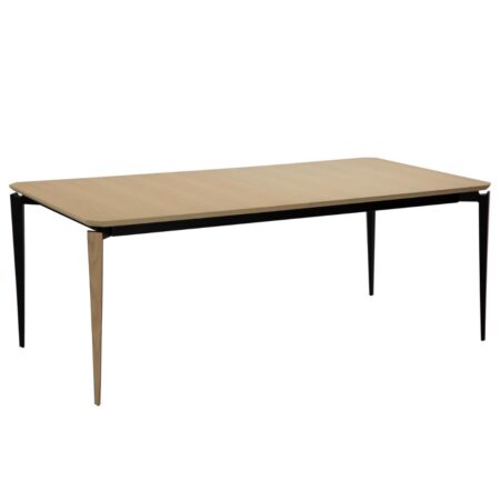 Edge Dan-Form spisebord med udtræk 100x200/300 cm inkl. 2 plader finer eg