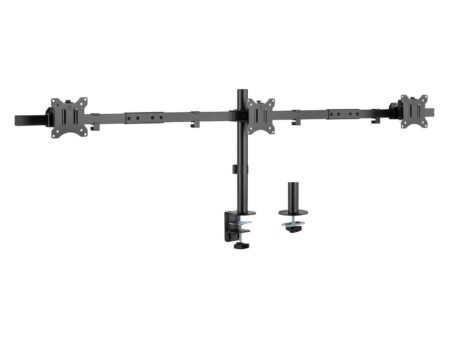 Equip 17"–32" tredobbelt skærmarm til skrivebord – vip, drej og roter