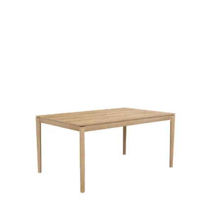 Ethnicraft Bøg spisebord med tillægsplade Oak wax oil 90x160/240 cm