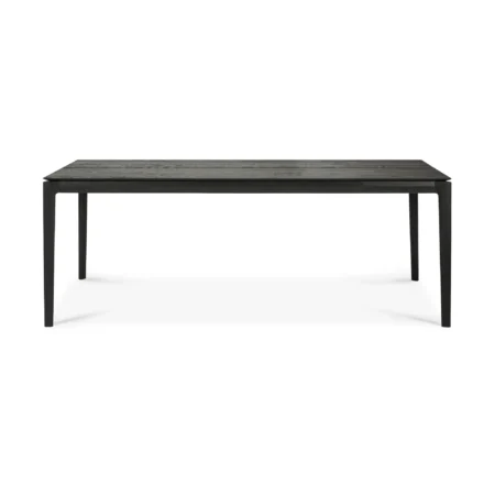 Ethnicraft Bøg udtrækkeligt spisebord Sortlakeret eg, 100x200/300 cm