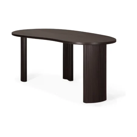 Ethnicraft Boomerang skrivebord Dark brown mahogny, 200x100x76 cm