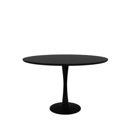 Ethnicraft Torsion spisebord Sortbejdset eg, Ø127 cm