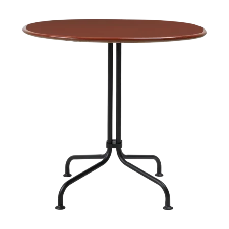 GUBI Carmel Bistro spisebord 75x75 cm Rock red-black semi matt