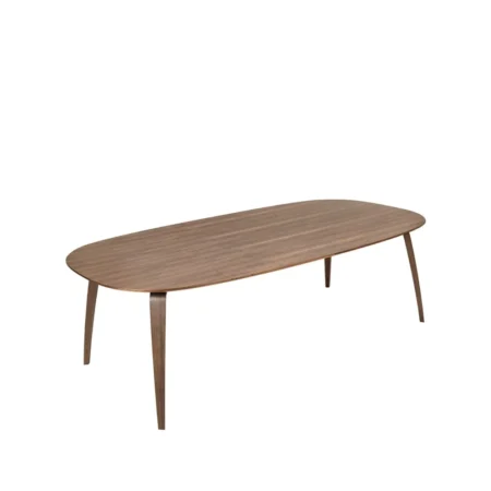 GUBI Gubi Elliptical spisebord american walnut