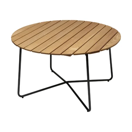 Grythyttan Stålmöbler 9A spisebord Olieret eg-sort, Ø120 cm