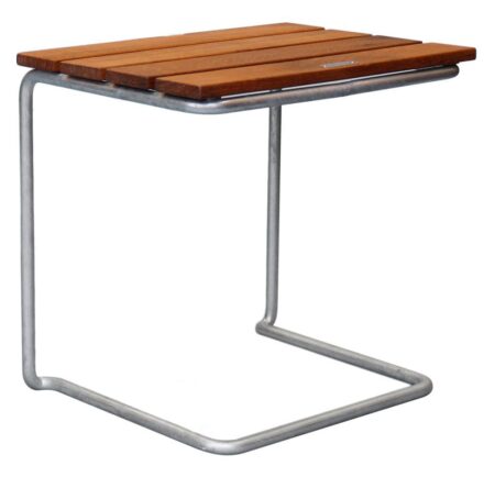 Grythyttan Stålmöbler, Bord 3A 3 Ubehandlet Teak/Varmgalvaniseret Understel Grythyttan Stålmöbler