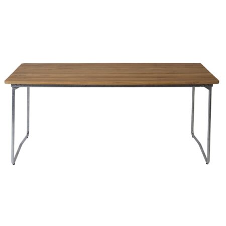 Grythyttan Stålmöbler, Bord B31 170 Ubehandlet Teak/Varmgalvaniseret Understel Grythyttan Stålmöbler