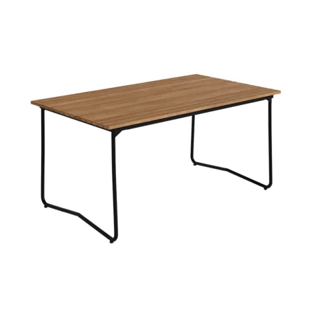 Grythyttan Stålmöbler, Bovik bord 150 teak / sort