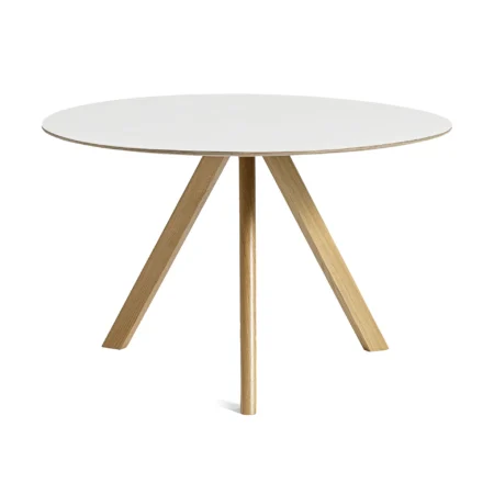 HAY CPH20 2.0 spisebord Ø120 cm White laminate-lacquered oak