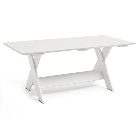 HAY Crate Dining Table bord 180×89,5 cm lakeret fyrretræ White