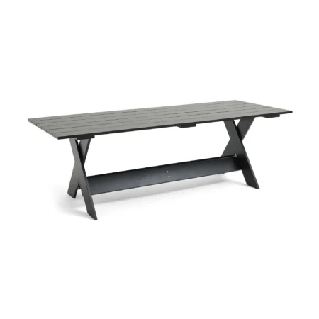HAY Crate Dining Table bord 230x89,5 cm lakeret fyrretræ Black