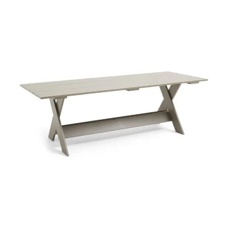 HAY Crate Dining Table bord 230x89,5 cm lakeret fyrretræ London fog