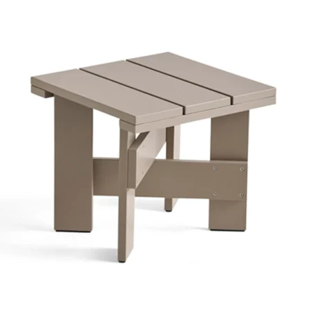 HAY Crate Low Table bord 45x45x40 cm lakeret fyrretræ London fog