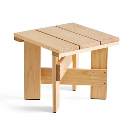 HAY Crate Low Table bord 45x45x40 cm lakeret fyrretræ Water-based lacquered pinewood