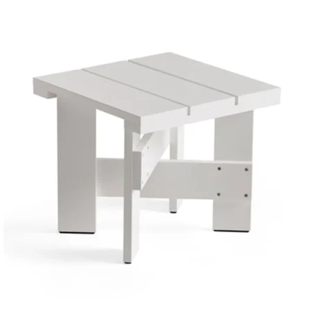 HAY Crate Low Table bord 45x45x40 cm lakeret fyrretræ White