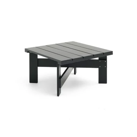 HAY Crate Low table bord 75,5x75,5 cm lakeret fyrretræ Black