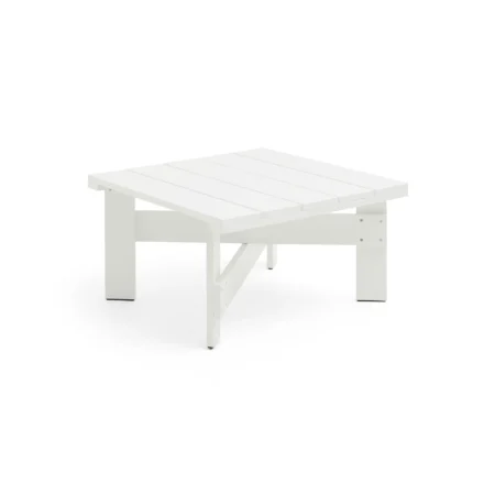 HAY Crate Low table bord 75,5x75,5 cm lakeret fyrretræ White