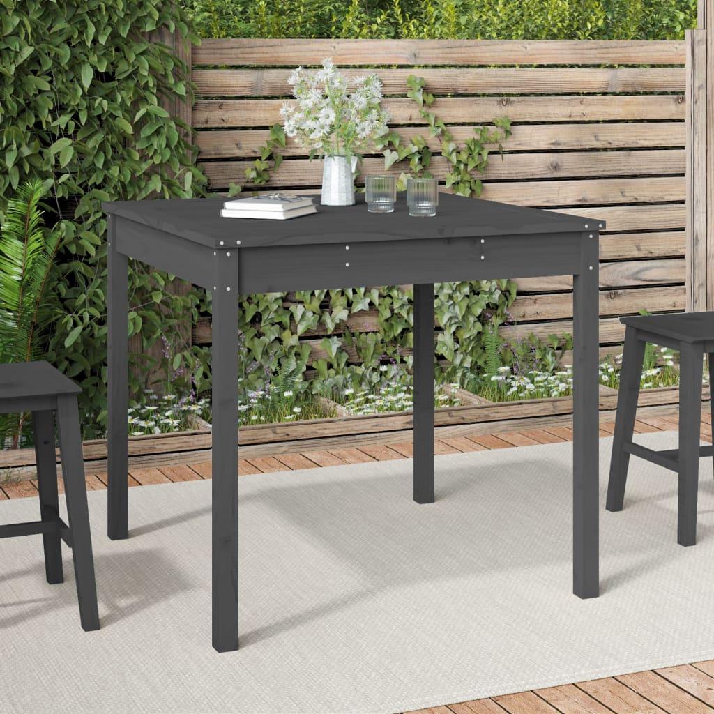 Havebord 82,5x82,5x76 cm massivt fyrretræ grå Havebord 82,5x82,5x76 cm massivt fyrretræ grå