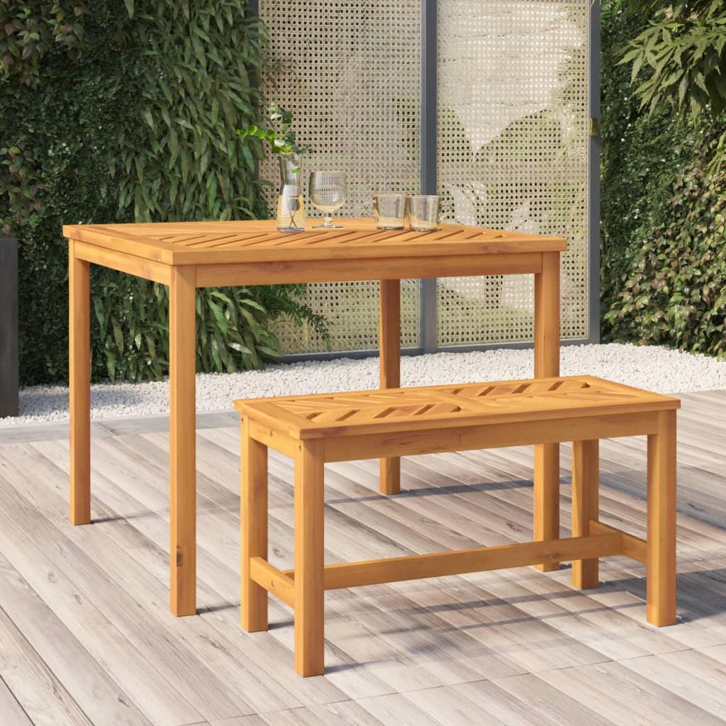 Havebord 90x90x74 cm massivt akacietræ Havebord 90x90x74 cm massivt akacietræ