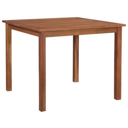 Havebord massivt akacietræ 85x85x74 cm