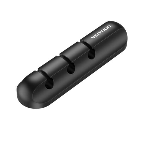 Kabelholder til skrivebord – Vention, 7 spor, sort