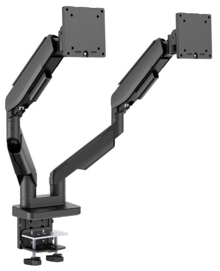 LC-POWER LC-EQ-A34B-D dobbelt skærmarm 17-34" - skrivebord, sort