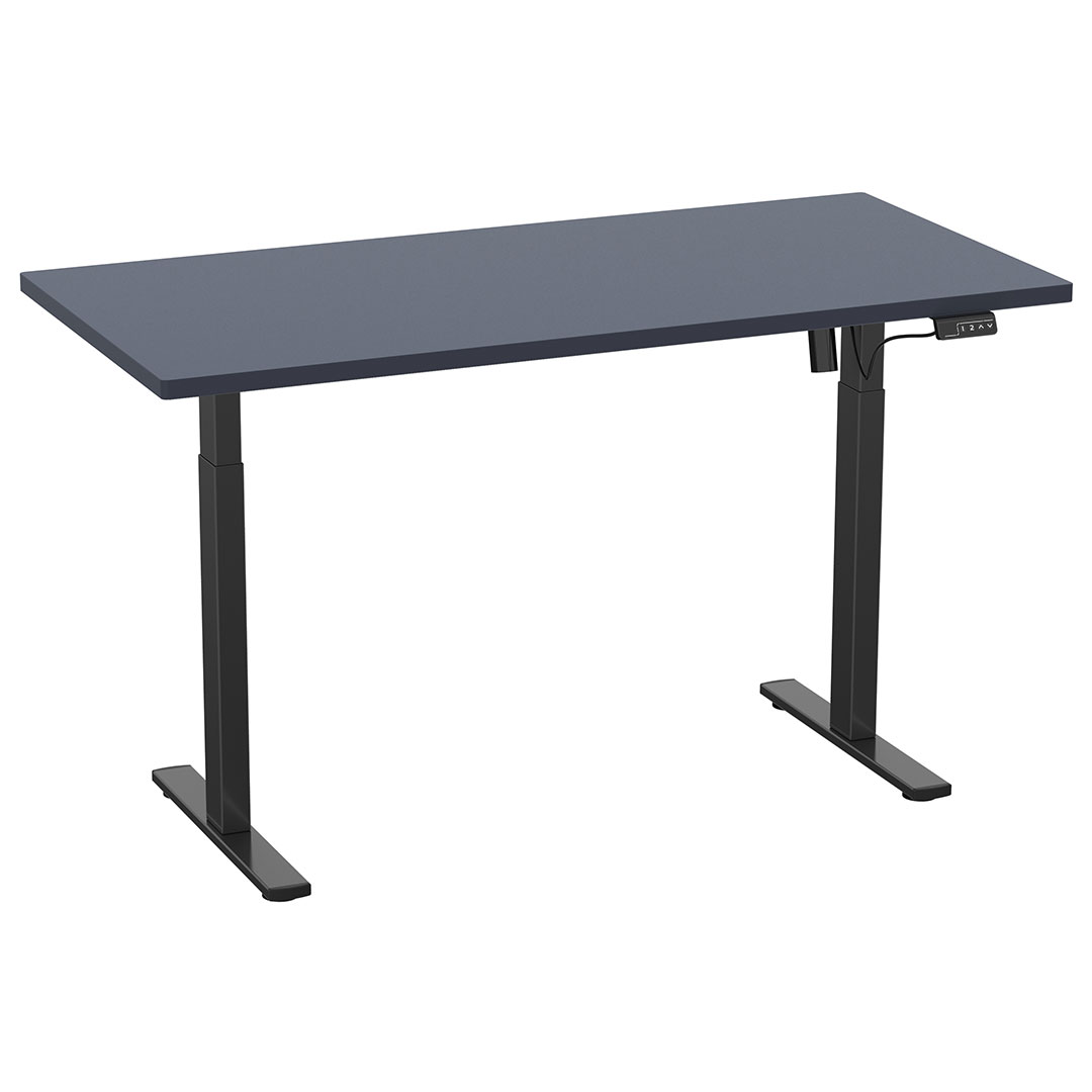 LonaE skrivebord elektrisk hæve sænke funktion 110x80x71-120cm antracit, sort LonaE skrivebord elektrisk hæve sænke funktion 110x80x71-120cm antracit, sort
