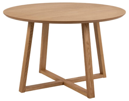 Malika spisebord Ø120 cm dekor eg