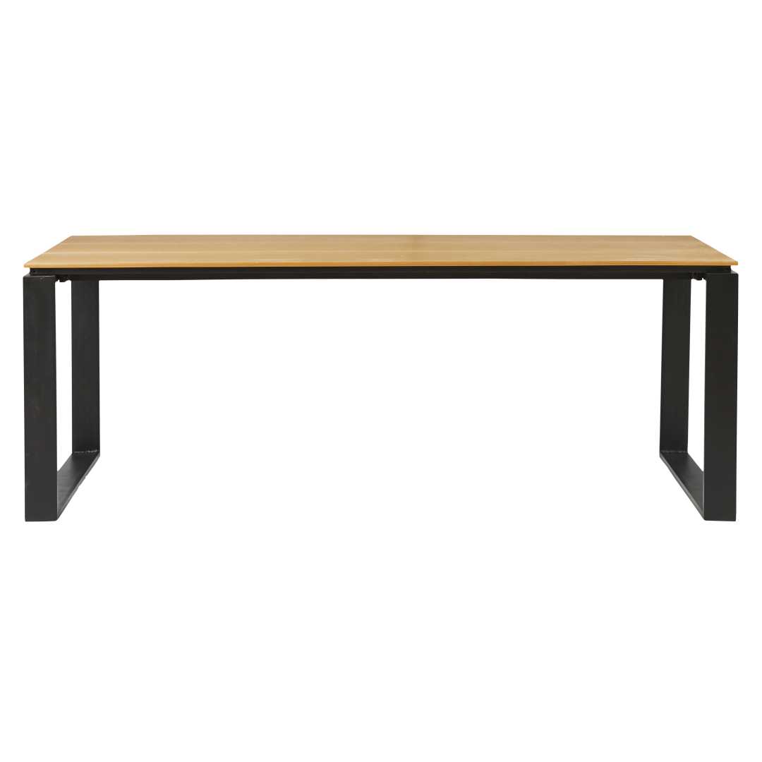Martinus havebord 100x210cm sort,teak dekor Martinus havebord 100x210cm sort,teak dekor