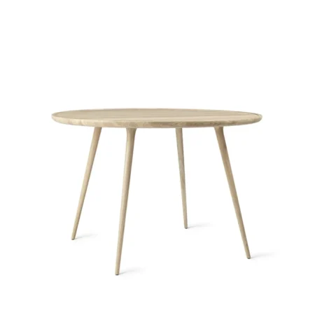 Mater Accent spisebord rundt Eg hvidpigmenteret matlak, Ø110 cm