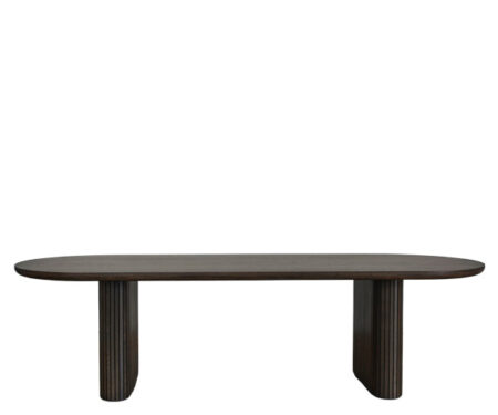 Mossroom Palisade spisebord - 260x100 - Ovalt - Røget Eg