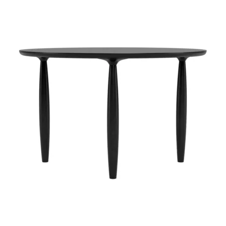 NORR11 Oku spisebord Black oak, Ø120 cm