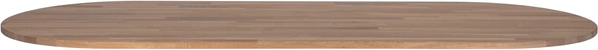 Oval bordplade til plankebord WOOOD Tablo i FSC-eg, grå olie 220x90 cm Oval bordplade til plankebord WOOOD Tablo i FSC-eg, grå olie 220x90 cm