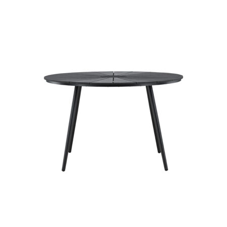 San Vito havebord Ø120cm sort