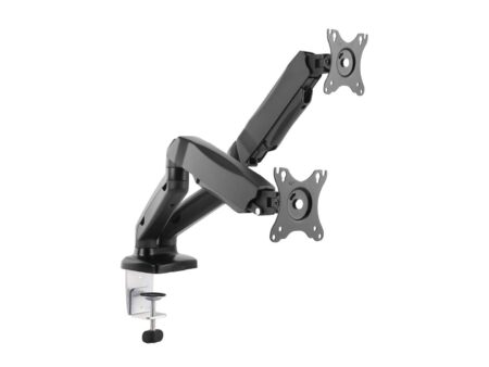 Skærmarm til skrivebord – EQUIP Dual 13"–27" med gasfjeder
