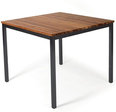 Skargaarden, Häringe Spisebord 85x85 cm Sort/Teak Skargaarden