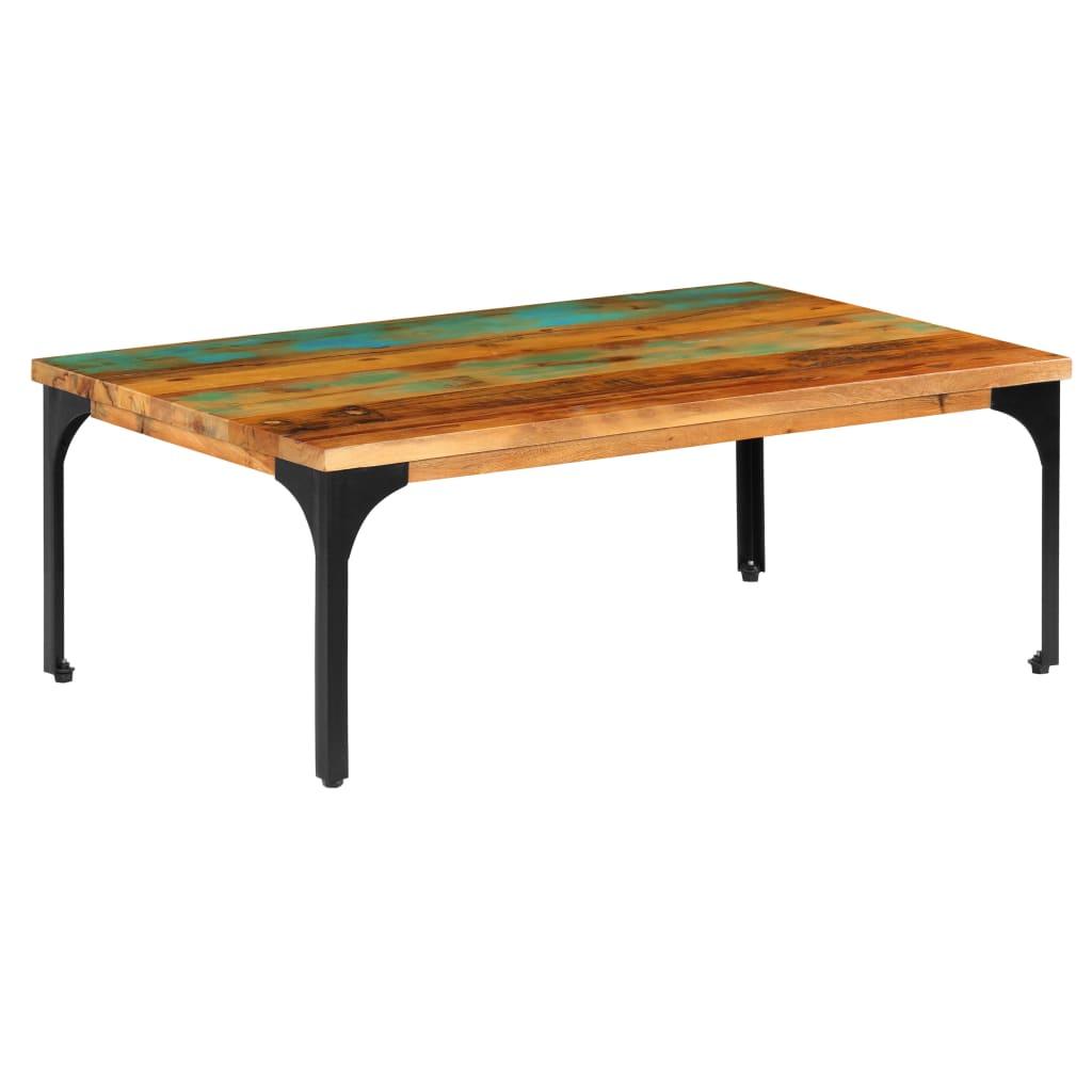 Sofabord 100x60x35 cm massivt genbrugstræ Sofabord 100x60x35 cm massivt genbrugstræ