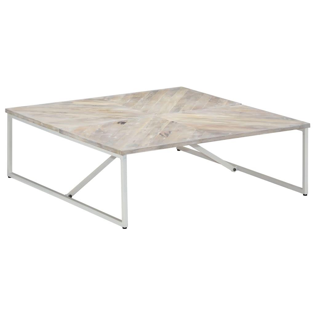 Sofabord 110 x 110 x 36 cm massivt mangotræ Sofabord 110 x 110 x 36 cm massivt mangotræ
