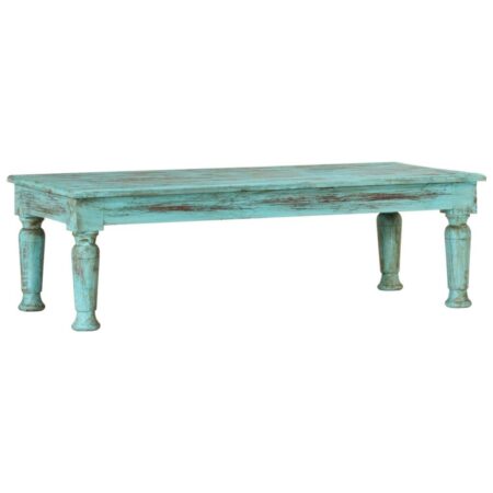 Sofabord 110x50x34 cm massivt genbrugstrÃ¦