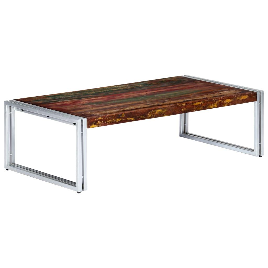 Sofabord 120x60x35 cm massivt genbrugstræ Sofabord 120x60x35 cm massivt genbrugstræ