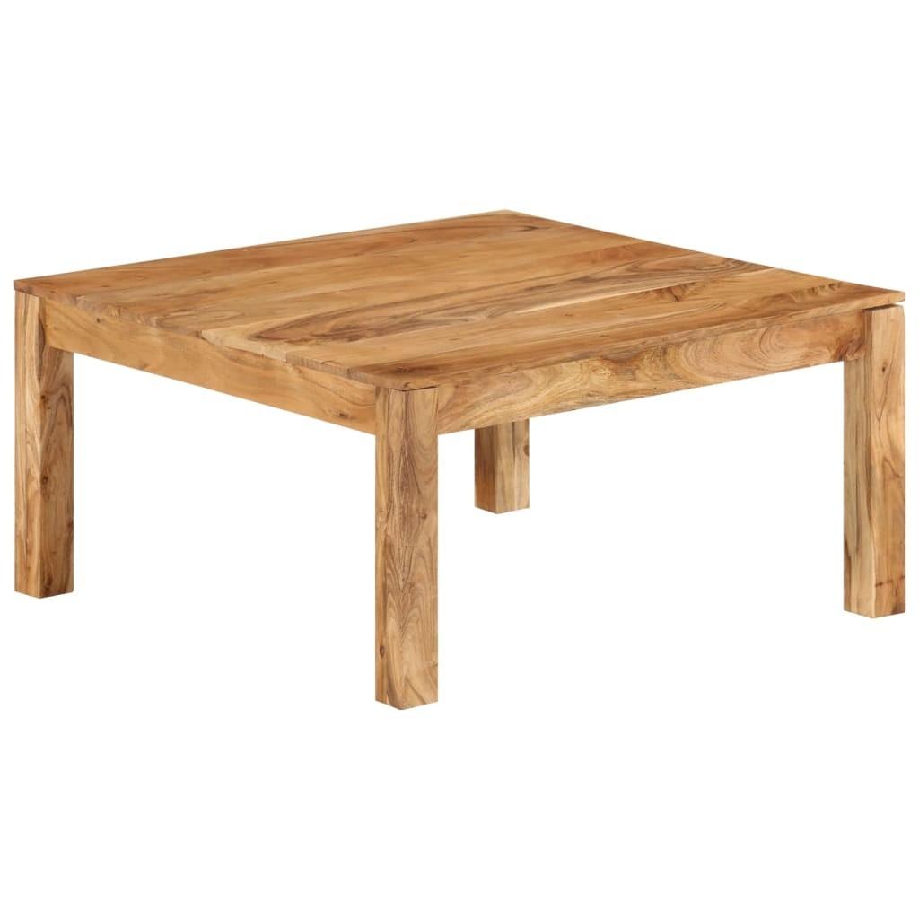 Sofabord 80x80x40 cm massivt akacietræ Sofabord 80x80x40 cm massivt akacietræ
