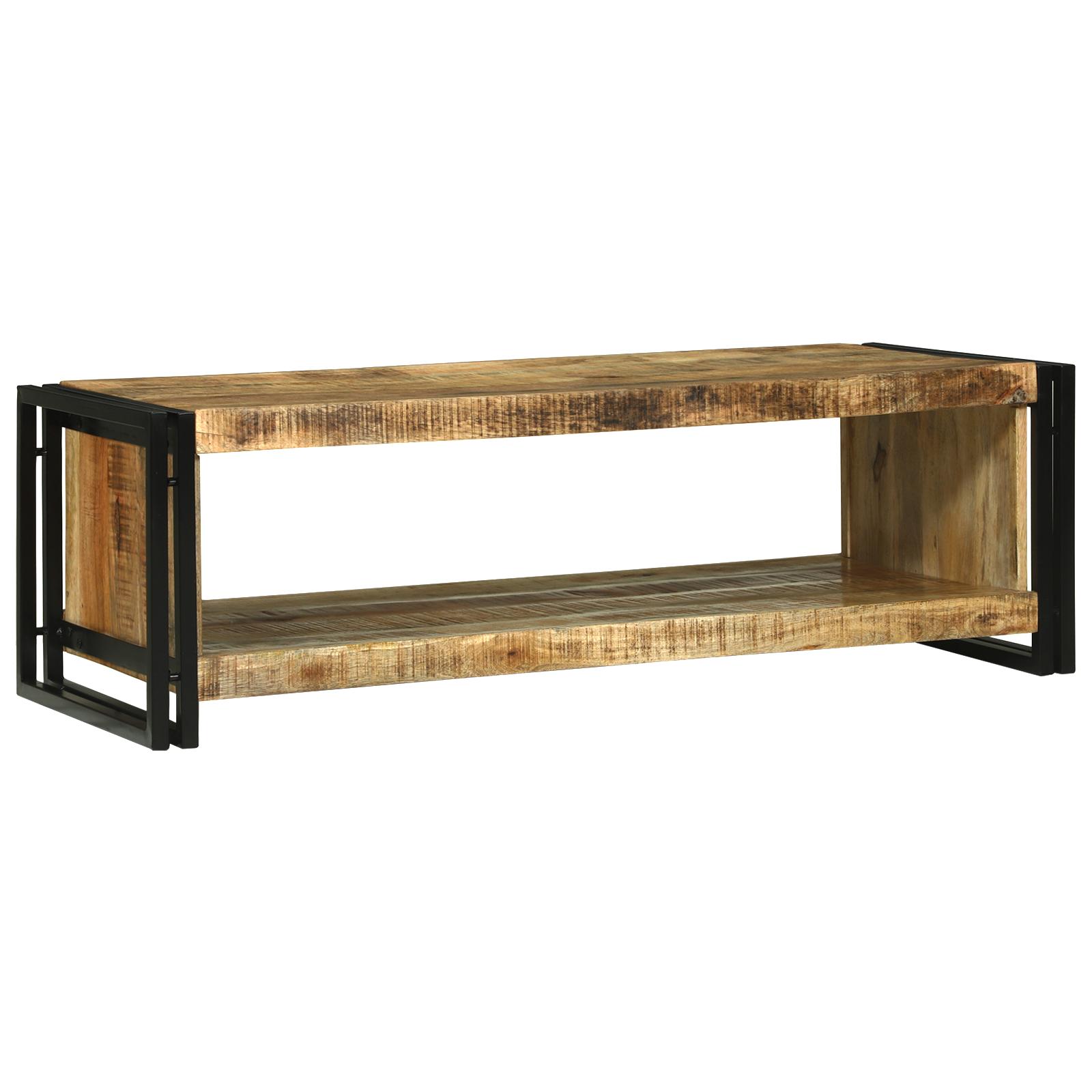 Sofabord Brun 120 x 50 x 38 cm Massivt ru mangotræ Sofabord Brun 120 x 50 x 38 cm Massivt ru mangotræ