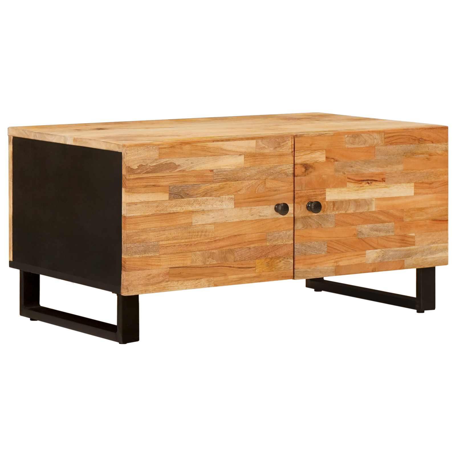 Sofabord Brun 89 x 52 x 11 cm Massivt mangotræ Sofabord Brun 89 x 52 x 11 cm Massivt mangotræ