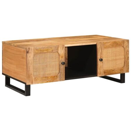 Sofabord Naturfarvet 100 x 54 x 40 cm Massivt mangotræ