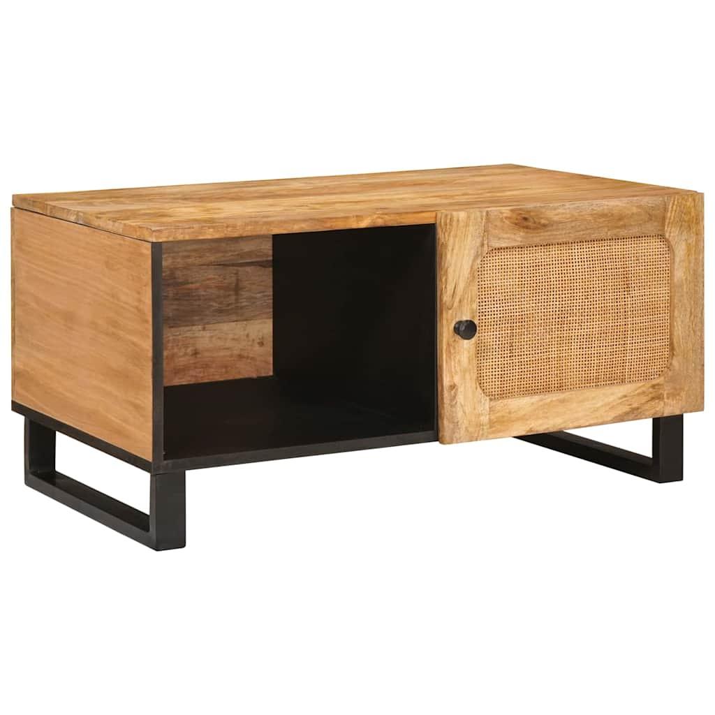 Sofabord Naturfarvet 80 x 50 x 40 cm Massivt mangotræ Sofabord Naturfarvet 80 x 50 x 40 cm Massivt mangotræ