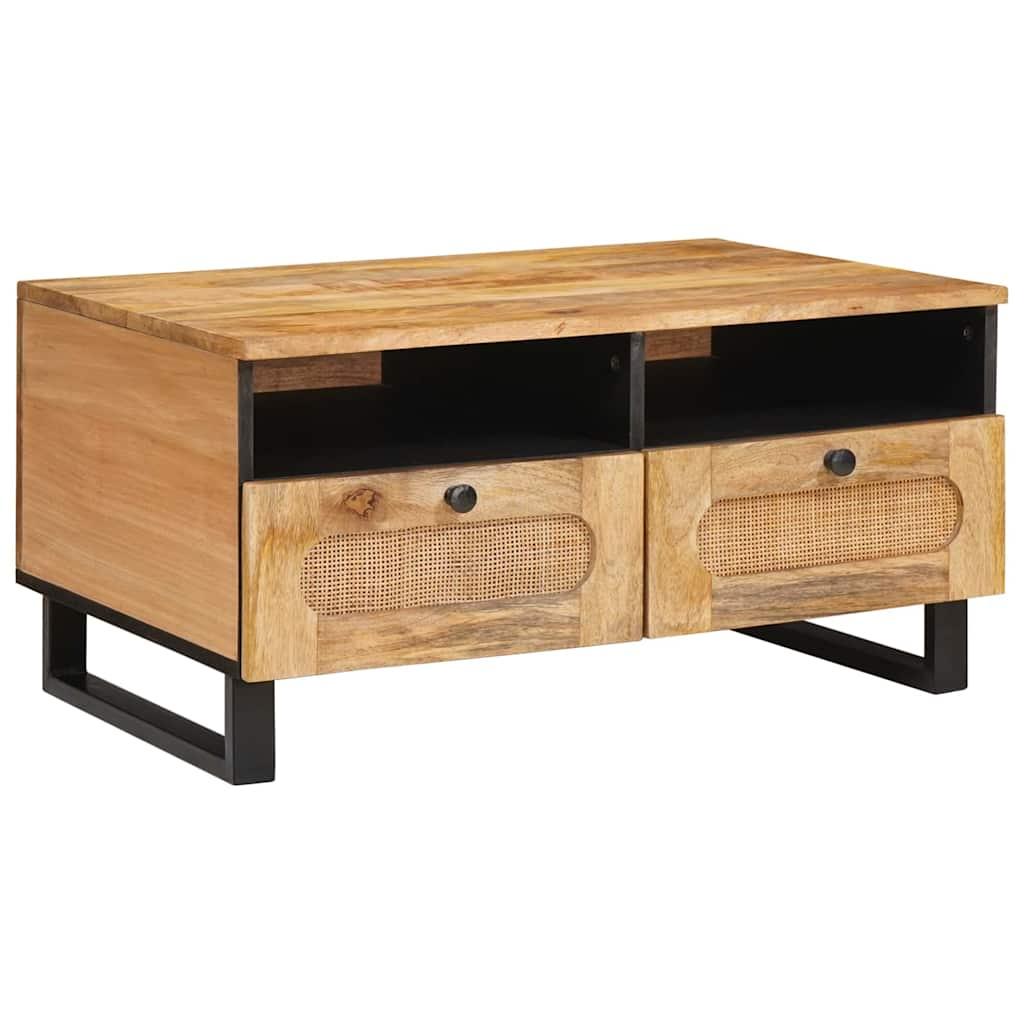 Sofabord Naturfarvet 80 x 54 x 40 cm Massivt mangotræ Sofabord Naturfarvet 80 x 54 x 40 cm Massivt mangotræ