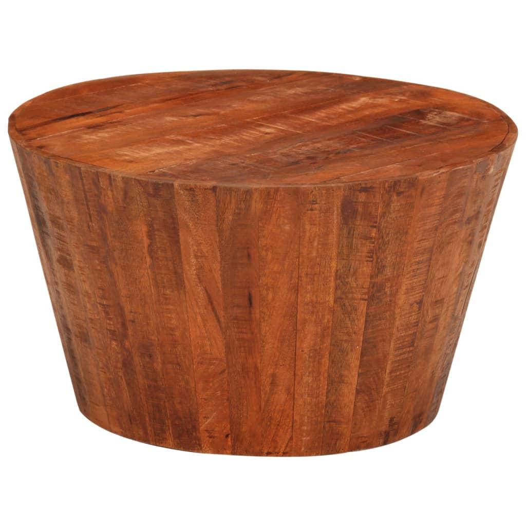 Sofabord Ø 52x30 cm massivt ru mangotræ Sofabord Ø 52x30 cm massivt ru mangotræ