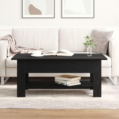 Sofabord Sort eg 102 x 55 x 42 cm Konstrueret træ