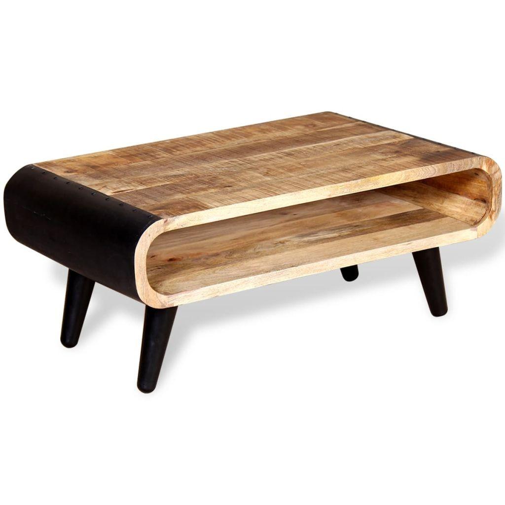Sofabord i råt mangotræ 90x55x39 cm Sofabord i råt mangotræ 90x55x39 cm