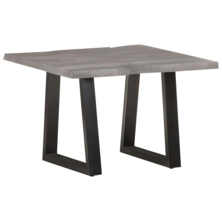 Sofabord med levende kanter 60x60x40 cm massivt akacietræ